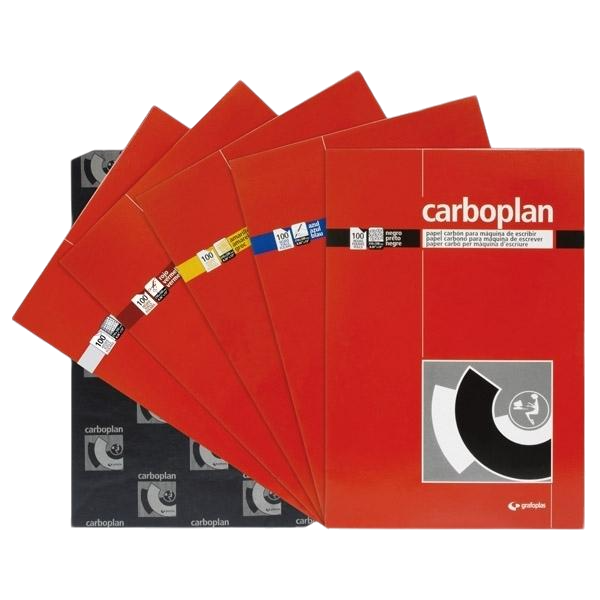GRAFOPLAS PAPEL CARBÓN Y DE CALCAR CARBOPLAN 210X330MM PACK 10 HOJAS