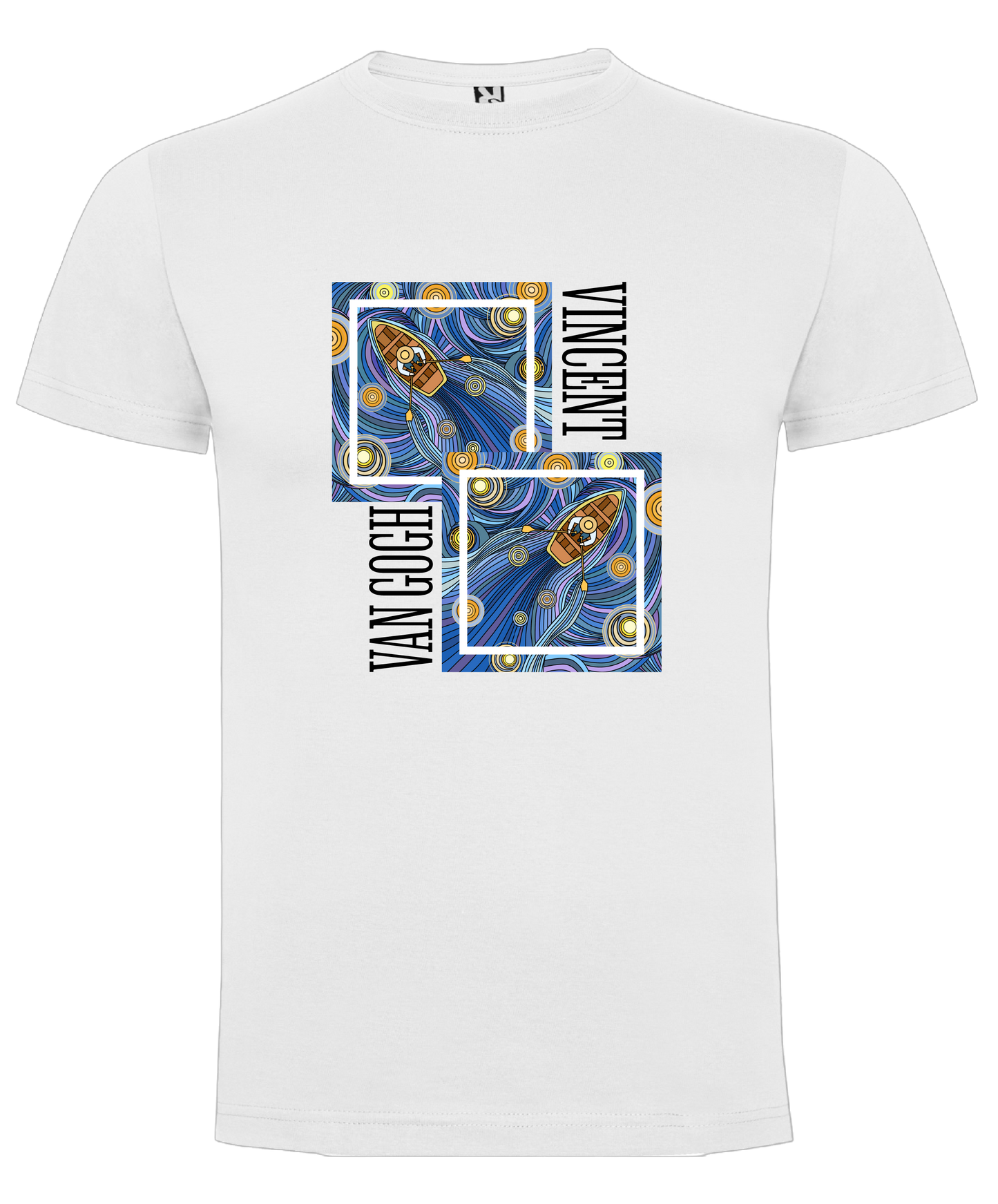 CAMISETA VINCENT “VAN GOGH NAVEGANDO” 100% ALGODÓN