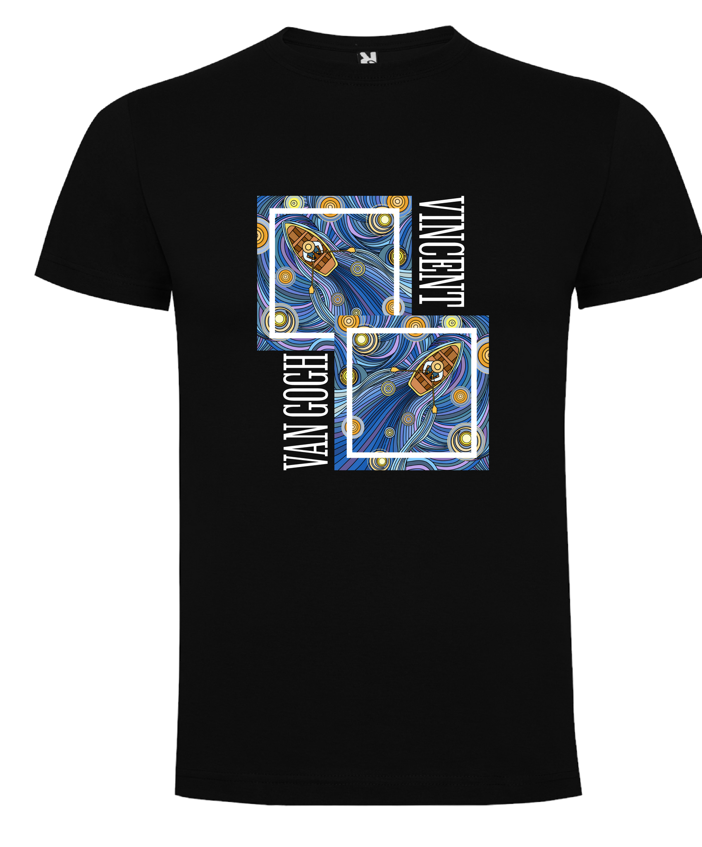 CAMISETA VINCENT “VAN GOGH NAVEGANDO” 100% ALGODÓN